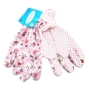Pink Floral Gardening Gloves Summer Inspirations NEW with Tag